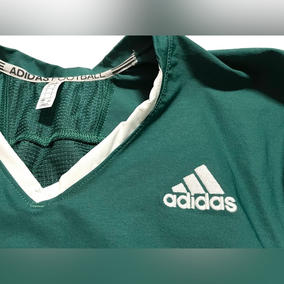Adidas American Football Jersey Men’s Size large Emerald Green and White NWT - Picture 5 of 11